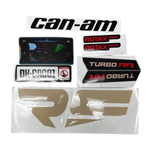 12V24V Can Am Black Sticker Set