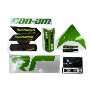 12V24V Can Am Green Sticker Set